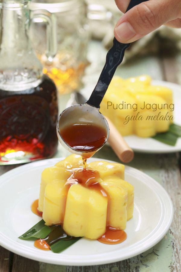 Puding Jagung Gula Melaka Sedapnya Masam Manis