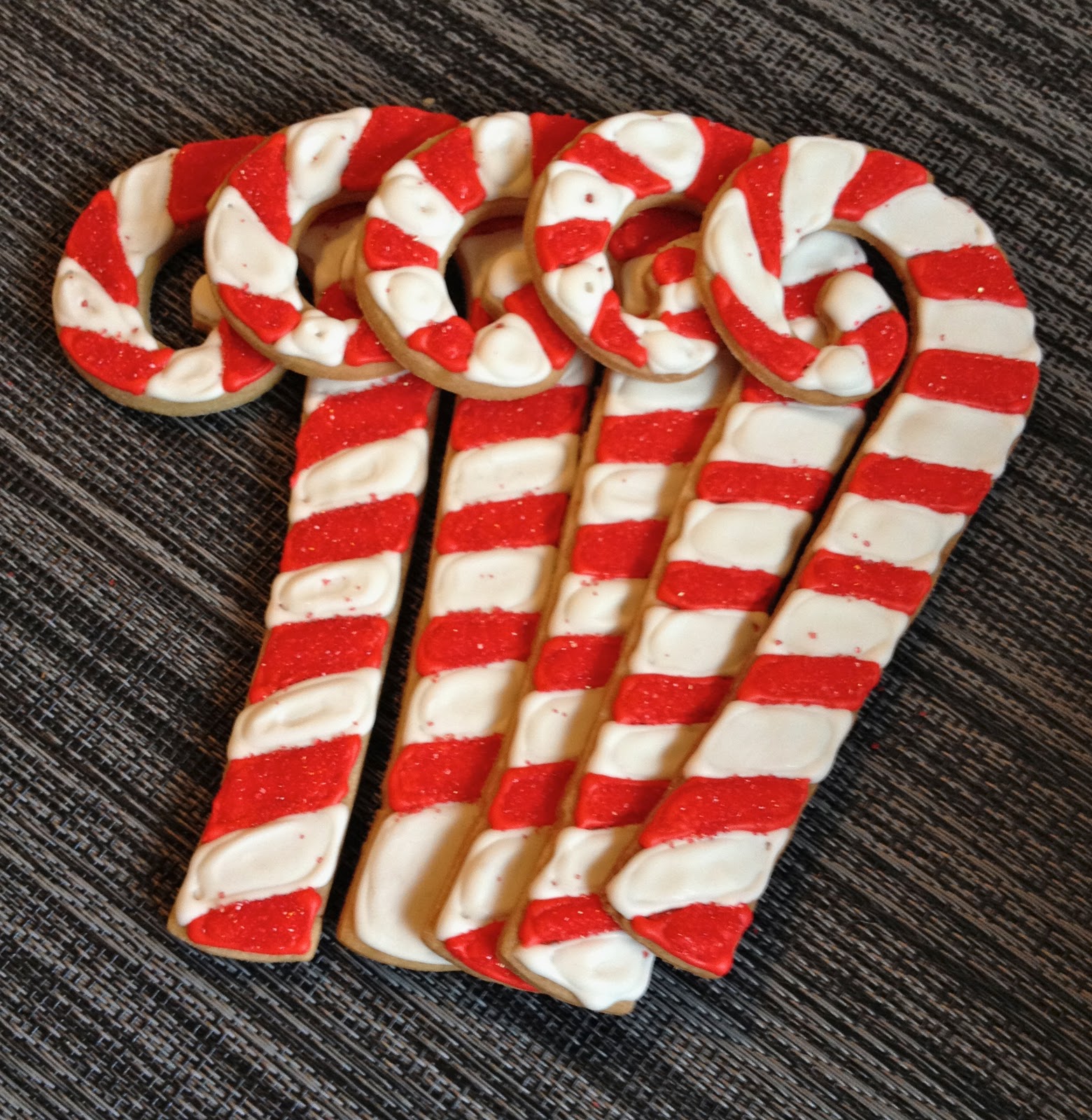 Blonde In The Kitchen Decorated Candy Cane Cookies