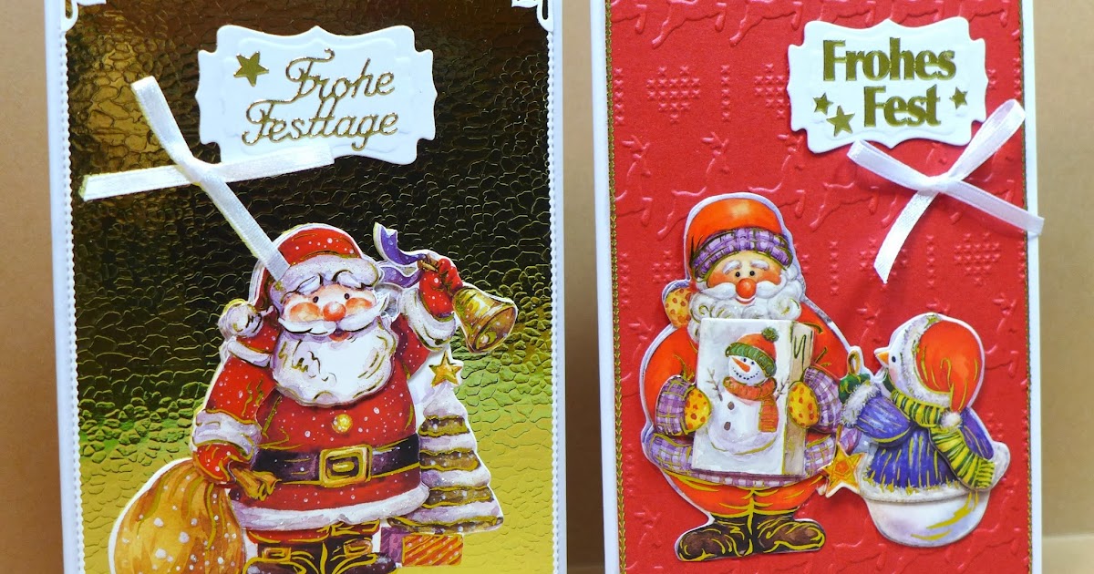 Simones Karten-Ecke: Weihnachtskarten mit 3D-Motiven / Christmas cards