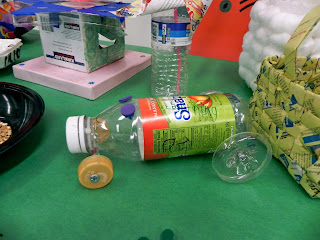 recycled materials attack egg easter flowers material