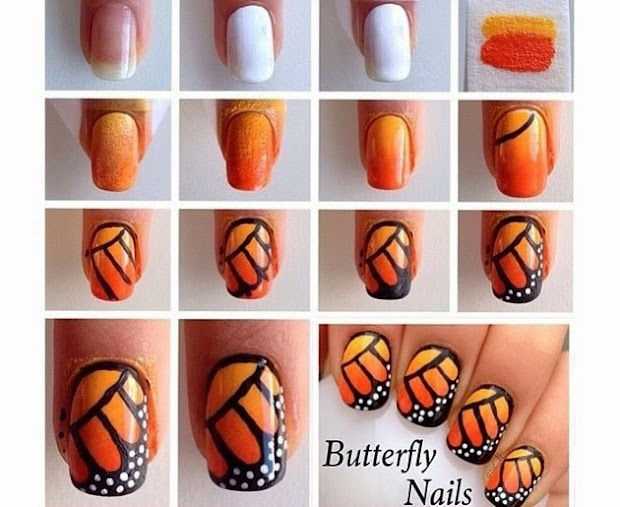 awesome butterfly nail art tutorial