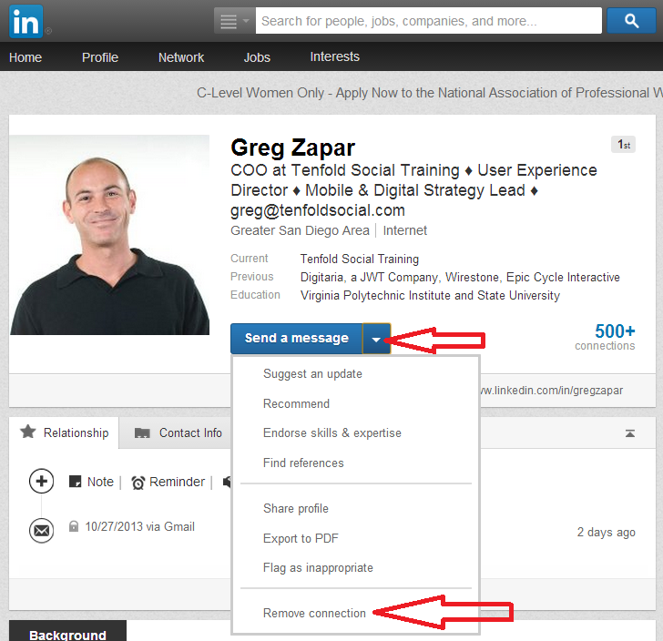 how to unblock someone on linkedin