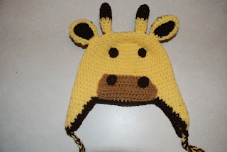 Crochet Giraffe hat