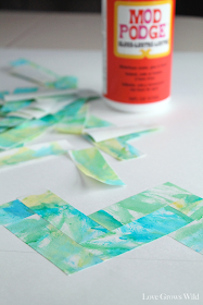 Modern Watercolor Art with Mod Podge