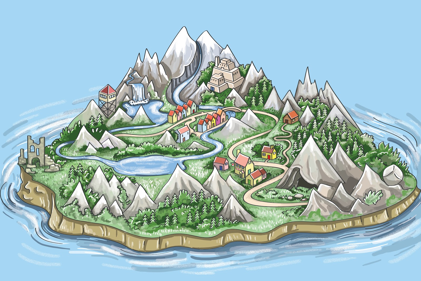 Emily Snape Fantasy Map Commission