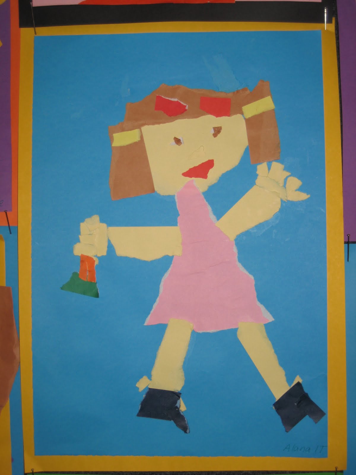 Paint.Paper.Pencils: Torn paper self portraits