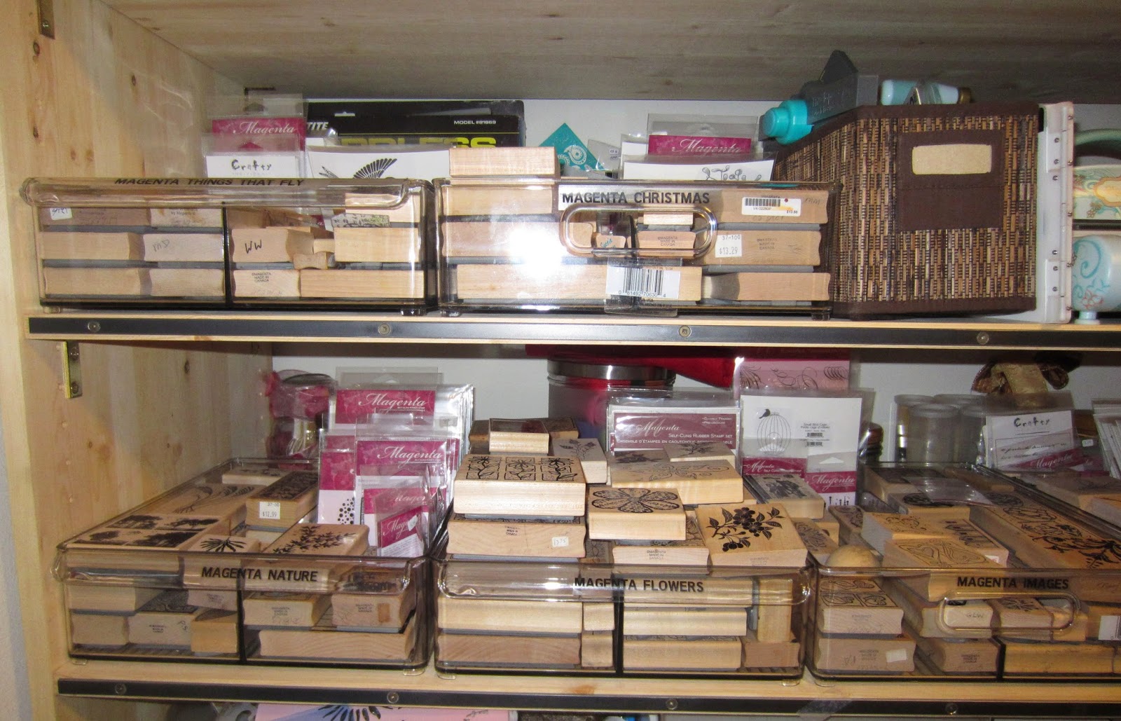 Backporch: Rubber Stamp Organization
