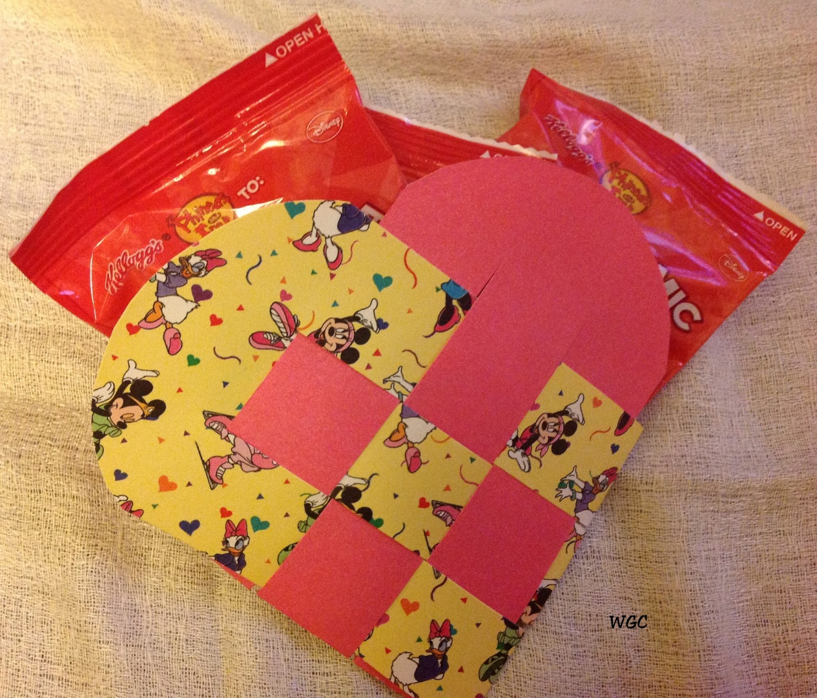 Wayward Girls' Crafts Woven paper heart Valentines