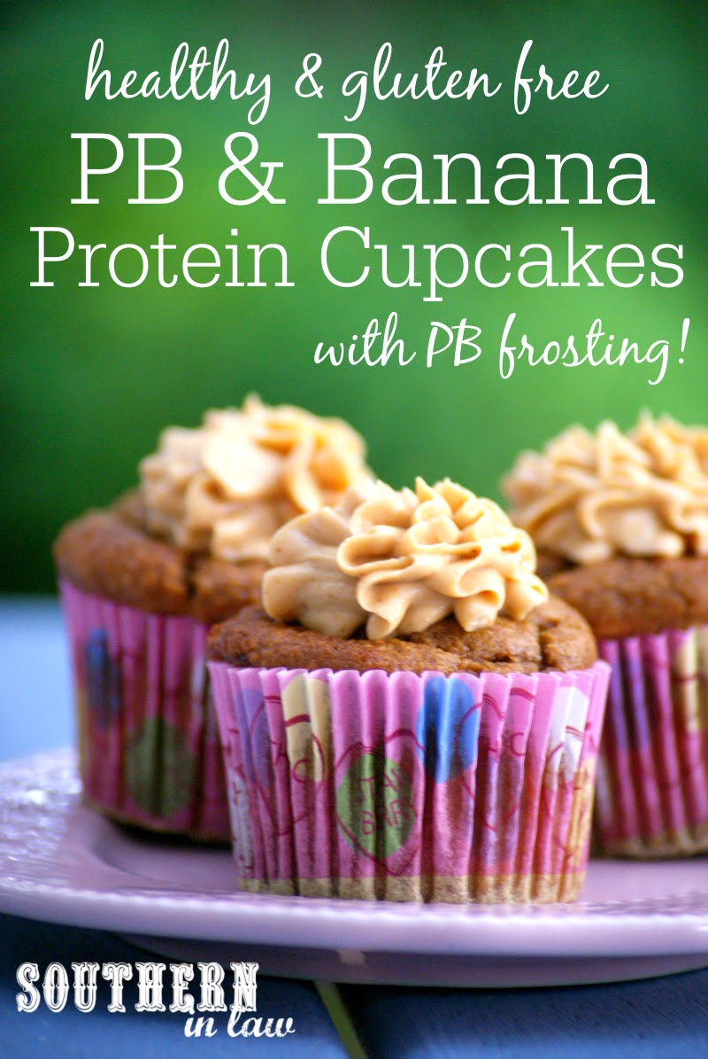 Southern In Law Recipe Peanut Butter and Banana Protein Cupcakes