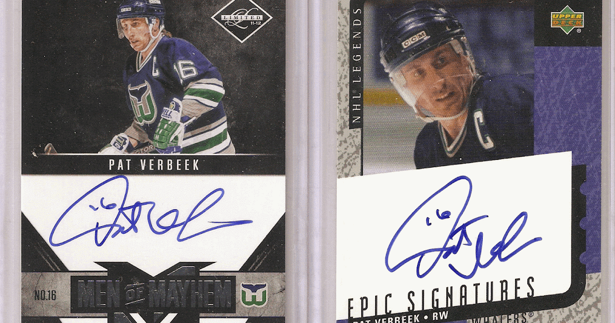 Hockey Card Heaven 1,000 Point NHL Player Autographs 63 Pat Verbeek