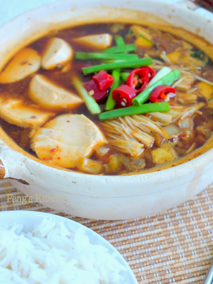 Peng's Kitchen Korean Bean Paste Stew (Doenjang Jjigae)
