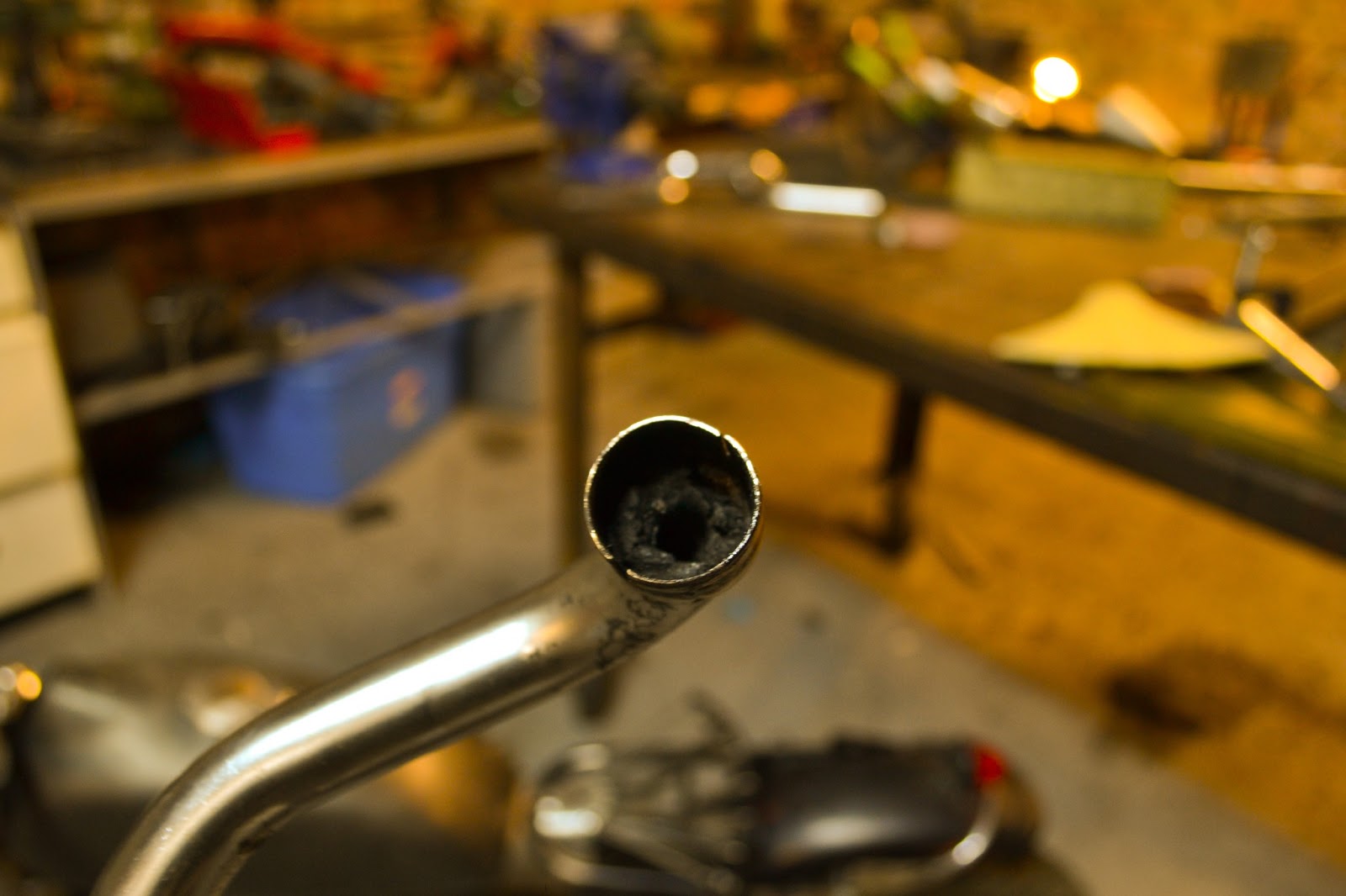 Home Alone with Mopeds. Clean your exhaust pipe, for real.