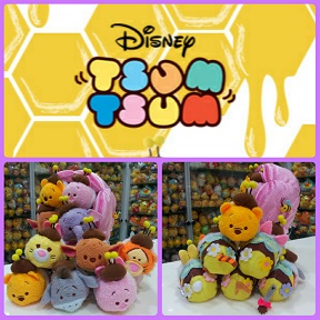 2016 Pooh Hunny Day Flower Beehives Tsum Tsum Collection