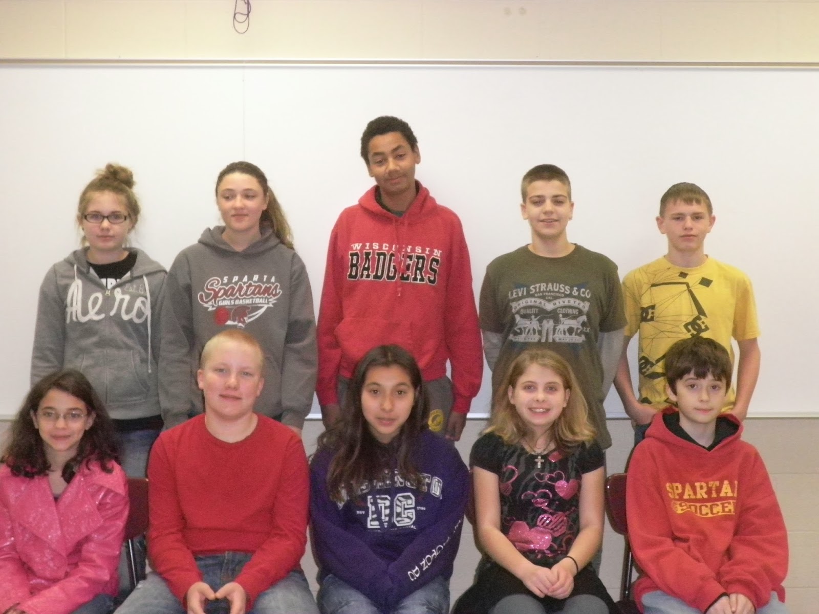 Meadowview Middle School names November Students of the Month Sparta