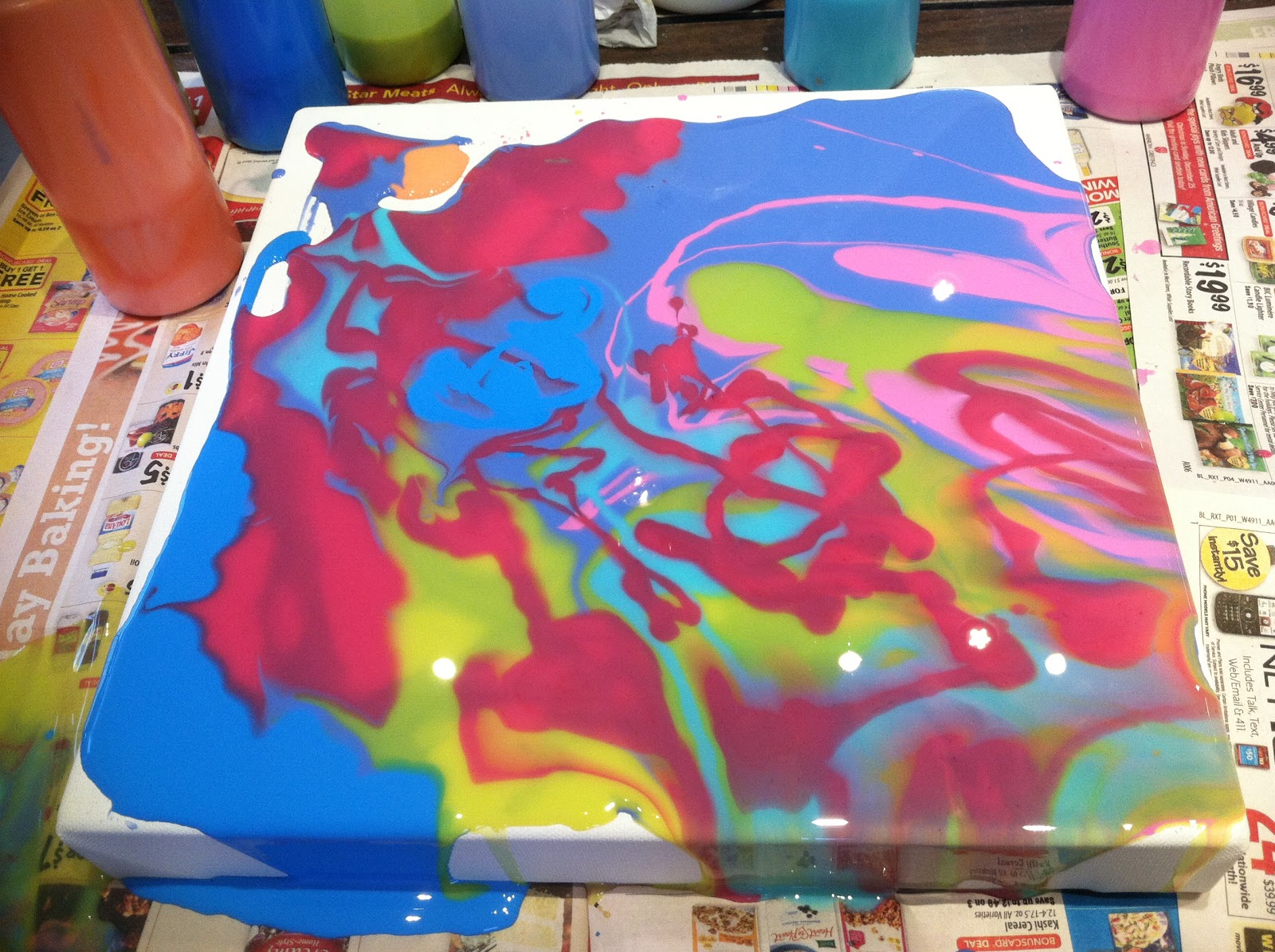 Kelly Thiel Studio Painting Tutorial Liquitex Pouring Medium