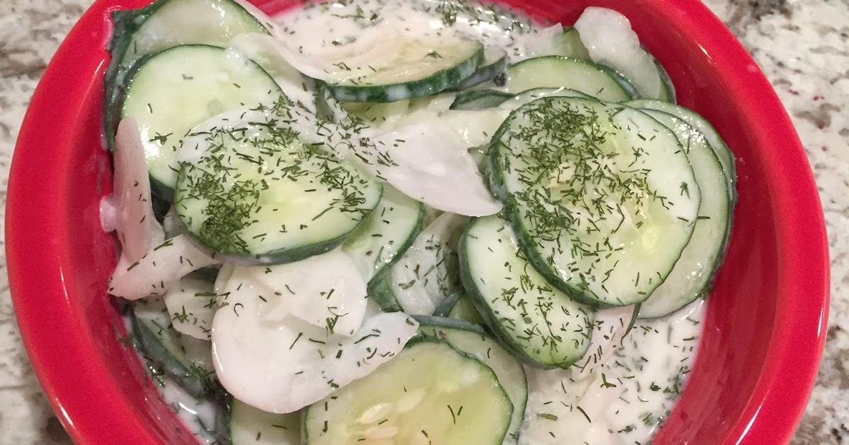 Hot Dinner Happy Home Hungarian Sour Cream Cucumber Salad