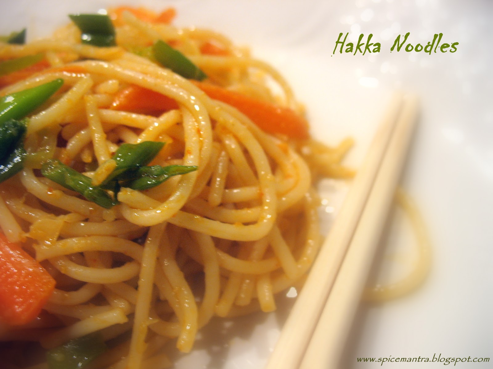 * Treat your tongue * Vegetable Hakka Noodles (Sauted Spaghetti) with