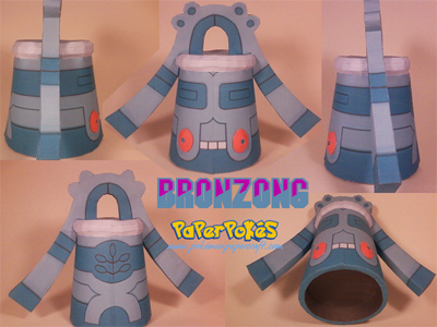 Pokemon Bronzong Paper Craft