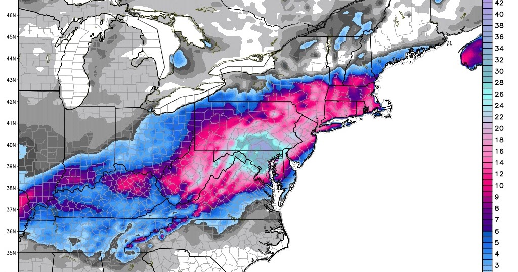 Your Friendly Neighbourhood Weather Guy US midAtlantic snow storm update