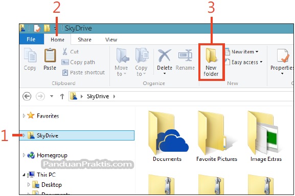 Cara Membuat Folder Baru Dari File Explorer Windows 8 1