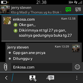 Konfiramsi tanggal pengiriman jersey pesanan Jerry S Kurniawan oleh enkosa Sport Konfiramsi tanggal pengiriman jersey pesanan Jerry S Kurniawan oleh enkosa Sport
