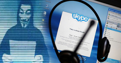 سكايب تريد السماح للحكومات بالتجسس عليك وأنونيموس ترد بقوة Skype+Hack