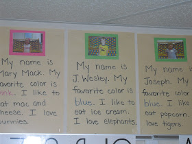 Mrs. Cates' Kindergarten: Beginning of the Year Activities