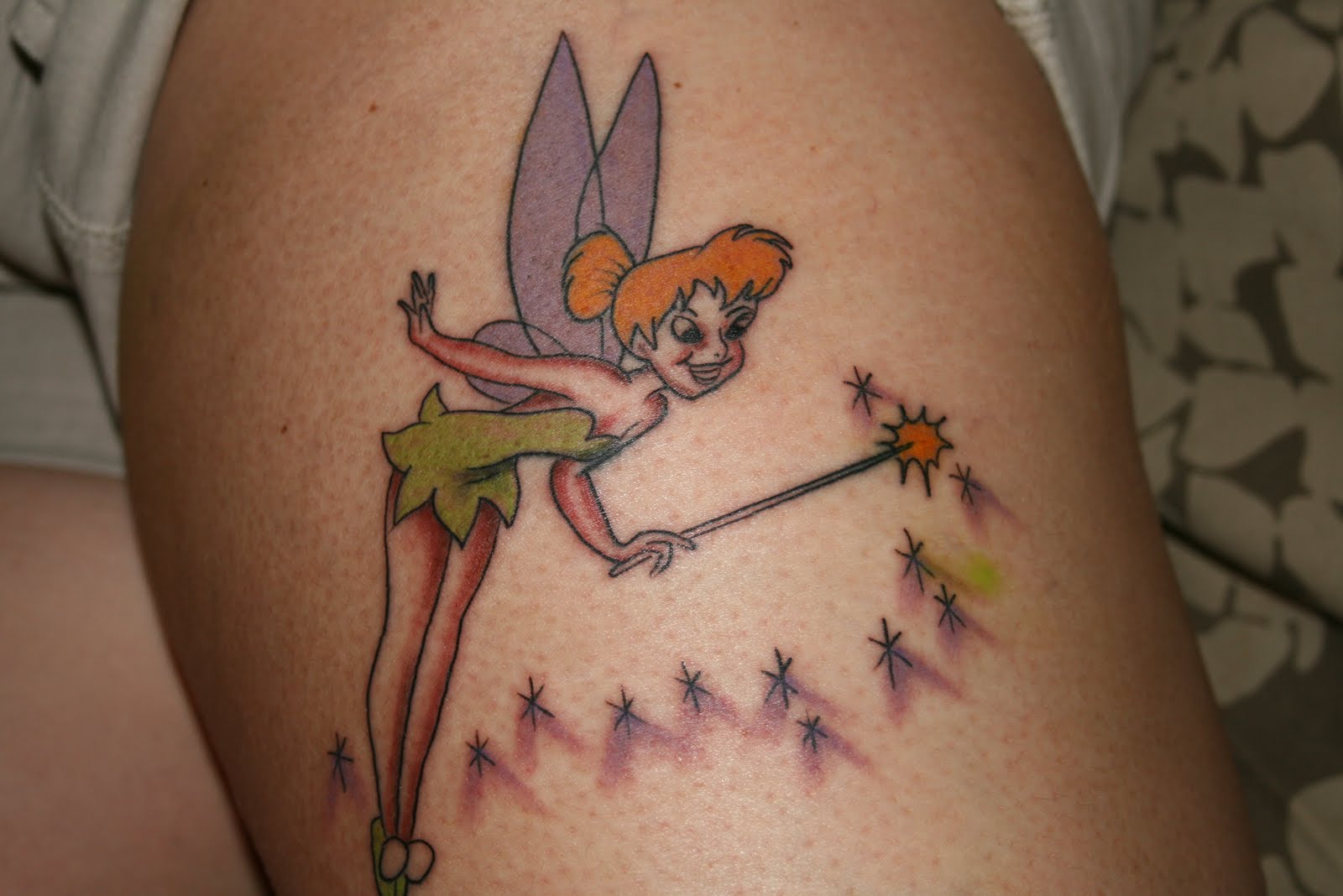 Tinkerbell tattoos ideas arm