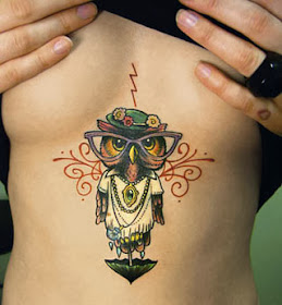 Melhores tatuagens femininas de corujas - Fotos
