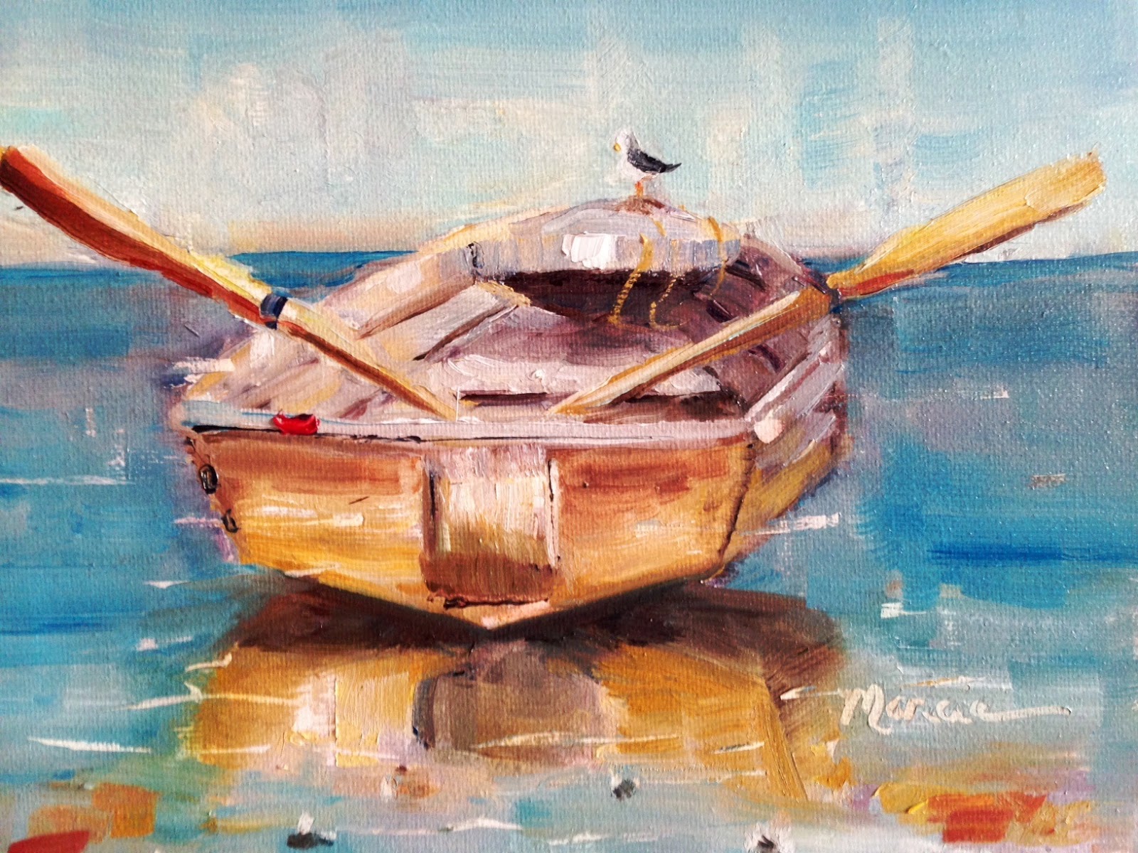 Painting by the Lake The Dinghy NFS