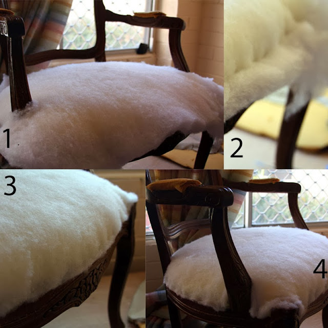 Stella+Olive [DIY] A Frenchy Chic reupholstered Louis chair with a bit