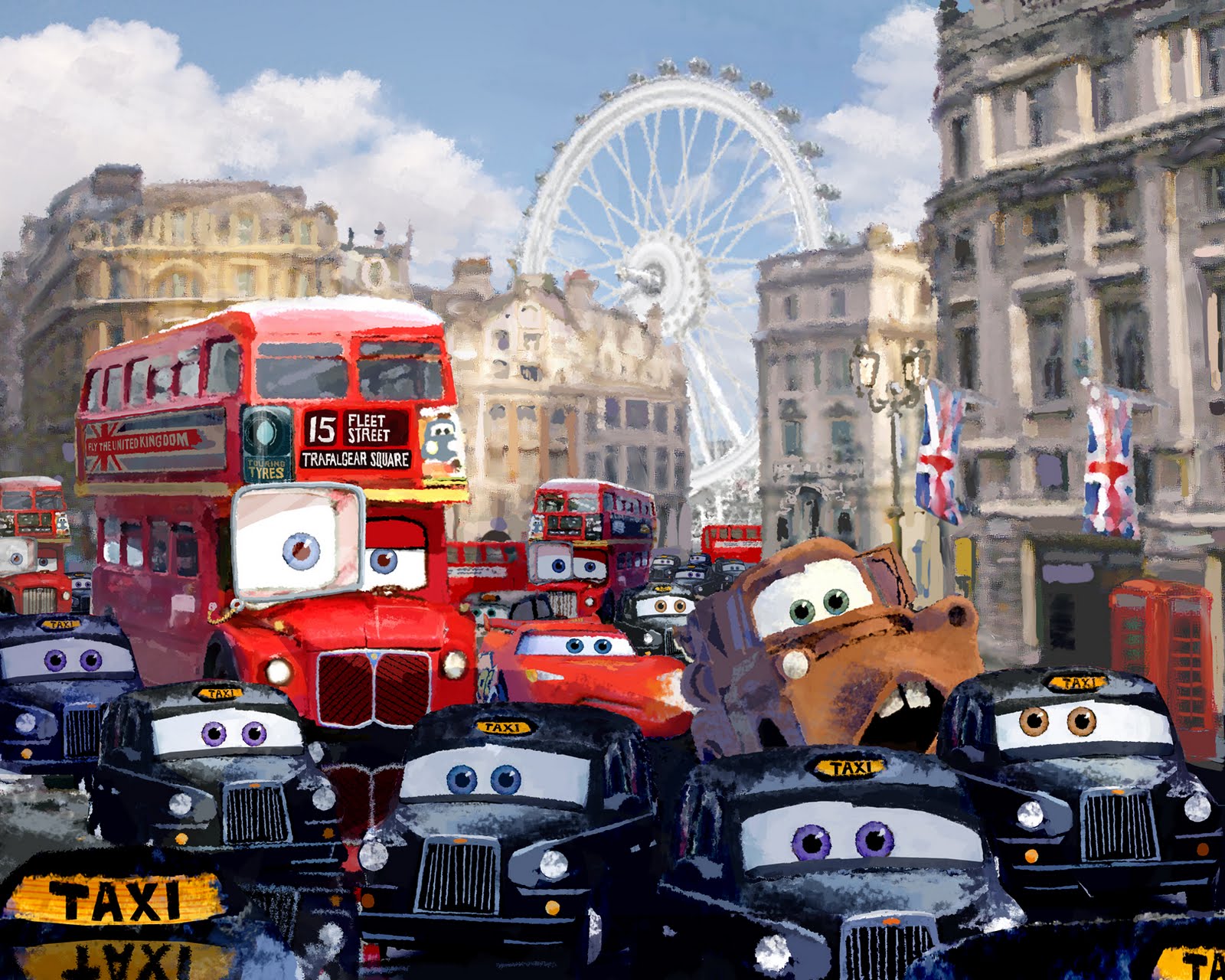 cars 2 mater flying