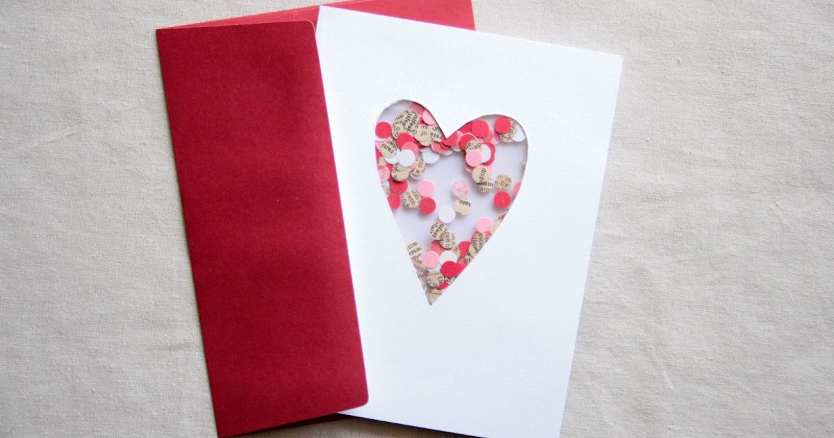 The Creative Place DIY Confetti Valentine Card