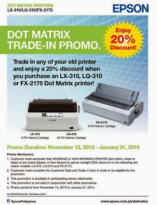 Epson TRADEIN Printer Promo Until Jan. 31, 2014 GbSb TEchBlog