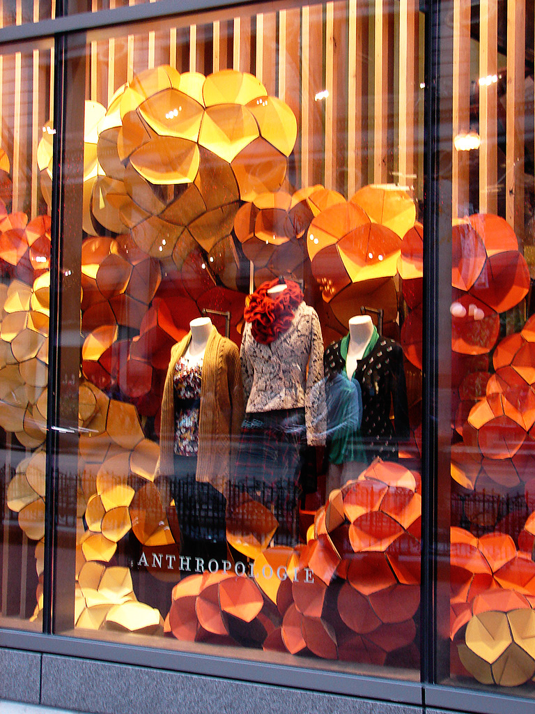 Beautiful Window Displays! Anthropologie "Kaleidoscopic Colors" Window