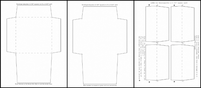 mel stampz 4 3 8 square envelope templates with liners