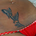 Art Tattoo feminina virilha borboleta