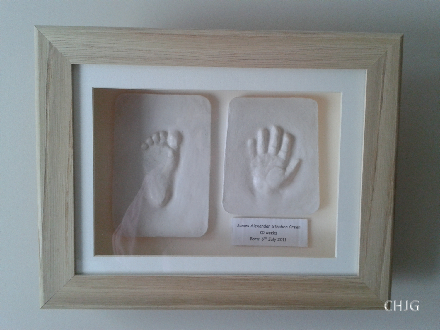 Creative Heights Baby Hand and Foot Prints in Plaster
