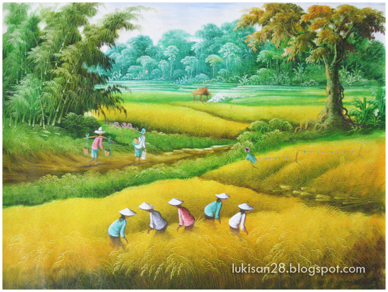 lukisan pemandangan lukisan pemandangan
