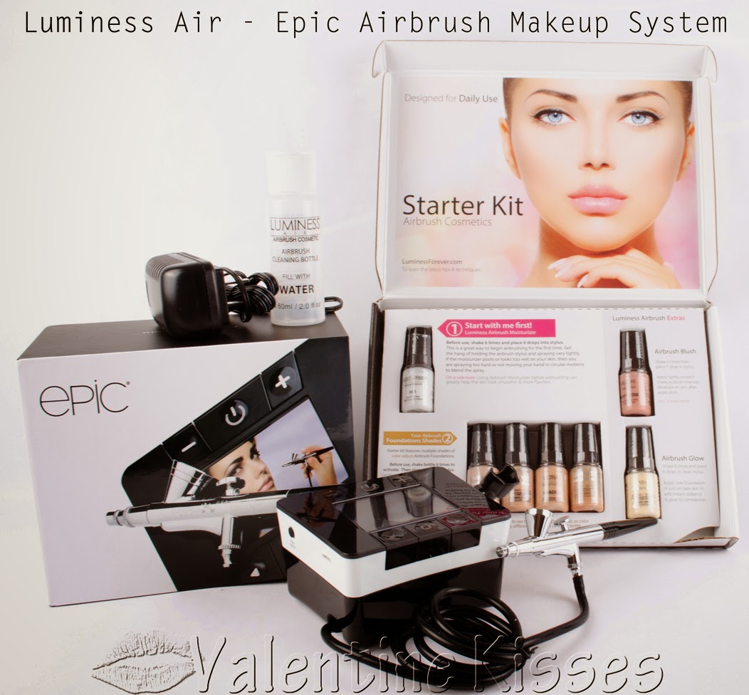 Valentine Kisses: Epic by Luminess Air - Airbrush Makeup System - review,  before & after pics