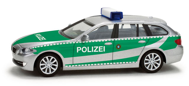 Volkswagen 1500 Variant Polizei Zoll 78 WIKING H0 Modell Von Vitrine Ohne
