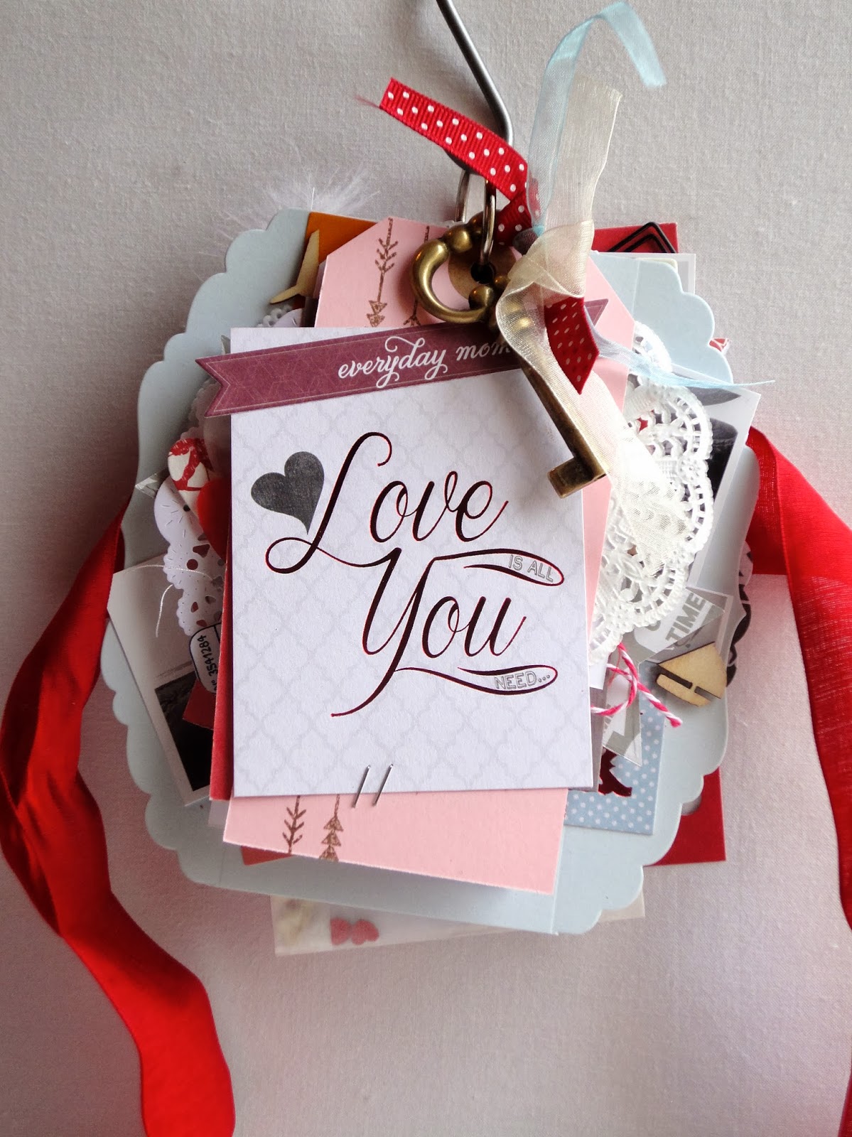 Instants de Scrap Mini album "Saint Valentin"