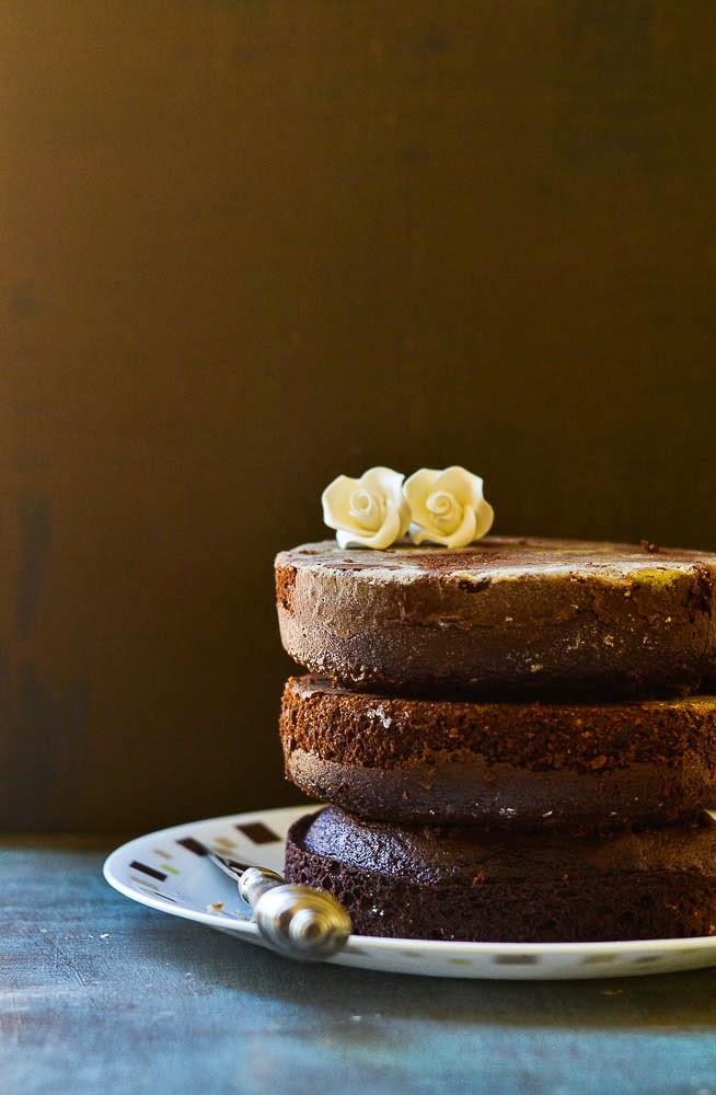 Mix and Stir Chocolate & Mousse Layer Cake With Ganache Frosting