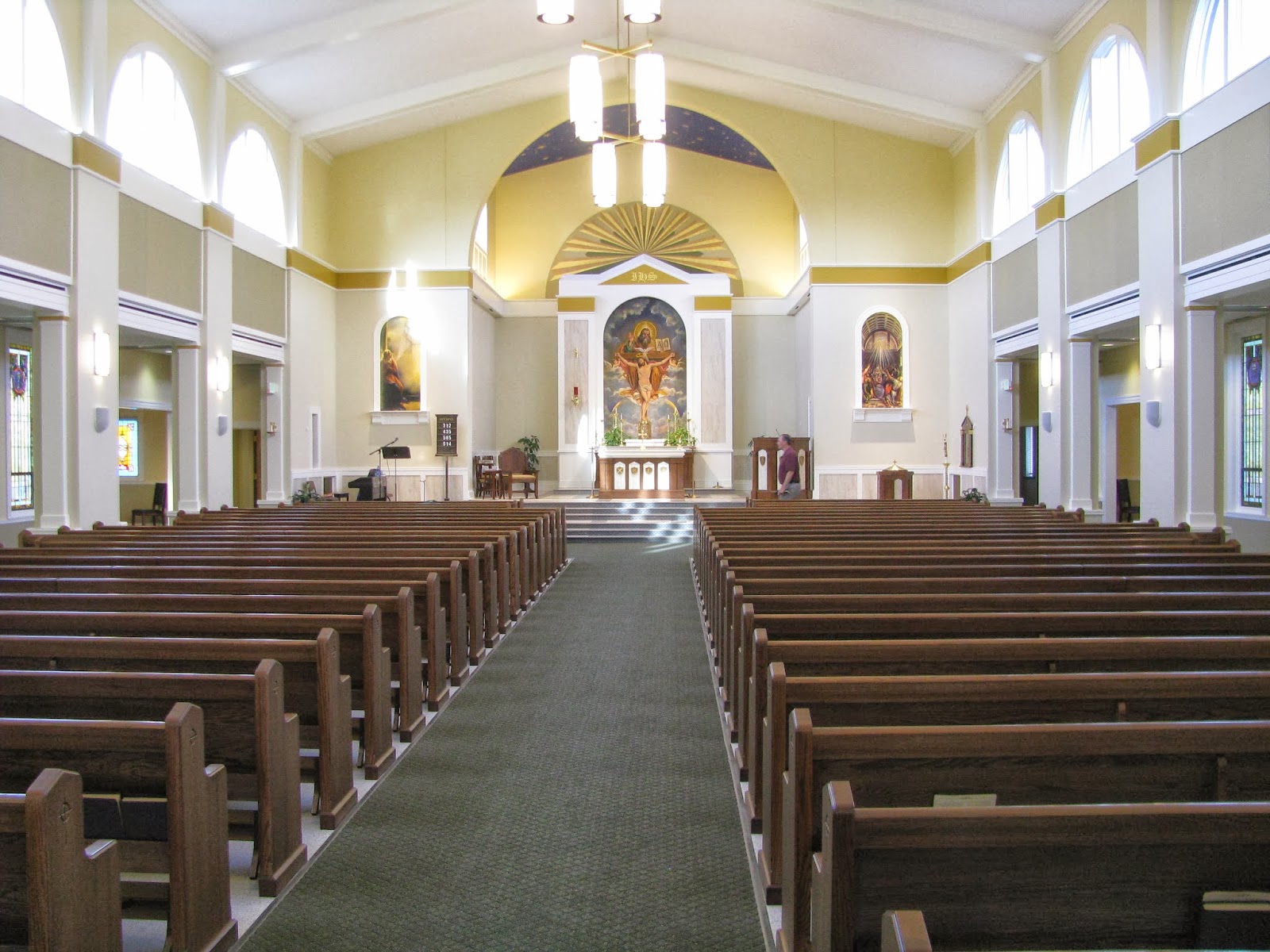 Photos of Rossville and Rossville Alumni New Catholic Church in Rossville