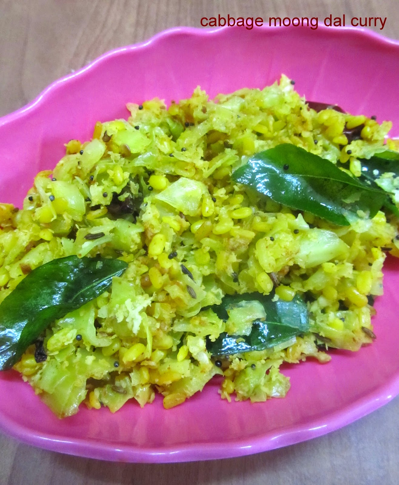 Sivani's Kitchen Cabbage Moong Dal Curry / Cabbage Pesara Pappu Podi Kura