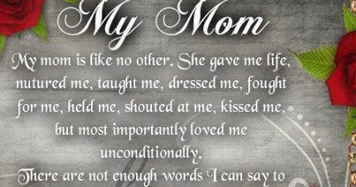 My Mom; I Love You | Quotes and Sayings