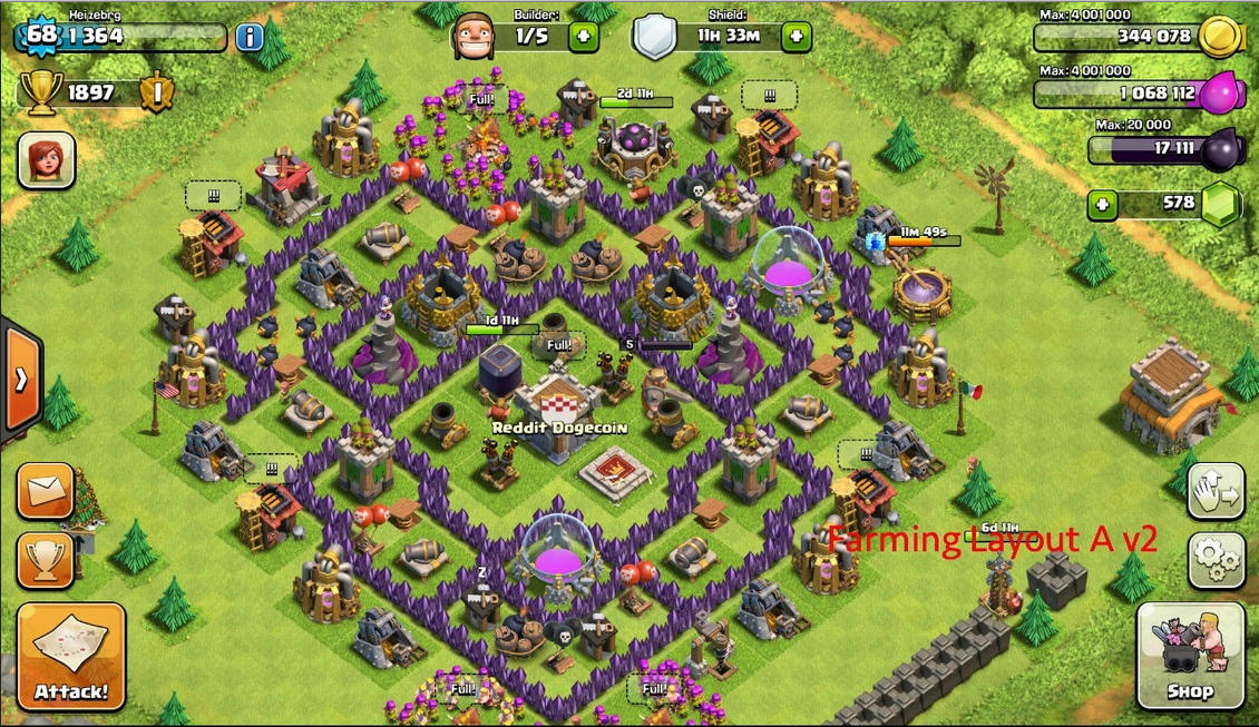 Layout Coc Untuk Th 7 | base coc th 7 terbaik terkuat untuk war dan farming tahun Layout Coc Untuk Th 7 | base coc th 7 terbaik terkuat untuk war dan farming tahun