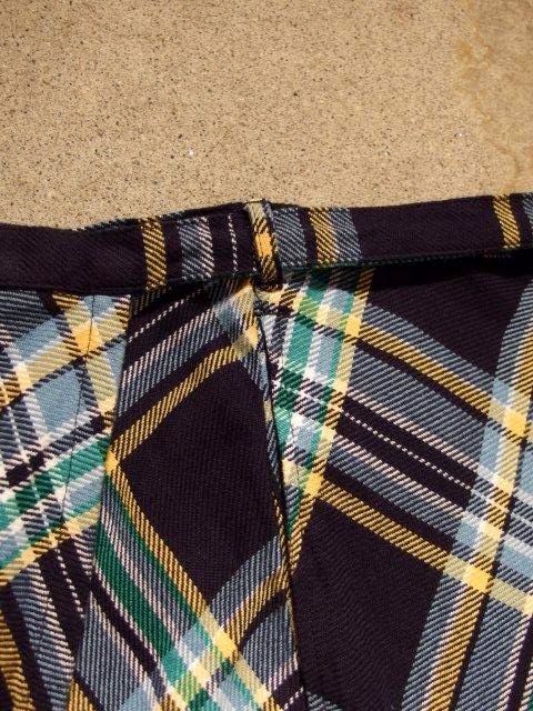 FWK by Engineered Garments Long Wrap Apron Skirt in Dk.Navy/Lt.Blue/Yellow Heavy Twill Plaid Fall/Winter 2014 SUNRISE MARKET