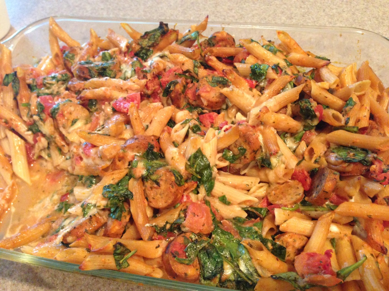 David + Jen = Max Friday Letters & Baked Ziti with Sausage & Spinach