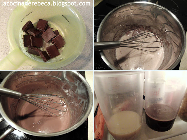 Preparara ganache de chocolate para rellenar los huesos Preparara ganache de chocolate para rellenar los huesos